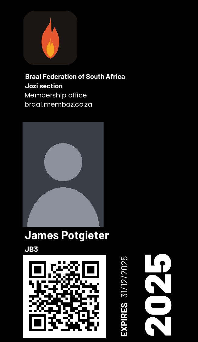 A digital membership card from the demo federation, with the member's name, number, expiry date and a QR code